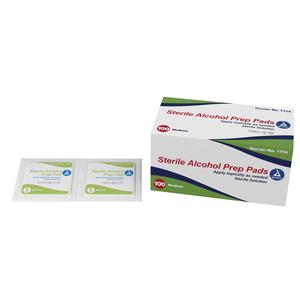 BX/100 - Dynarex Alcohol Prep Pad, Medium, 1.1" x 2.69" Sterile
