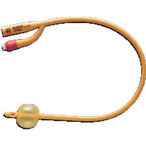 EA/1 - Gold 2-Way Silicone-Coated Foley Catheter 22 Fr 5 cc