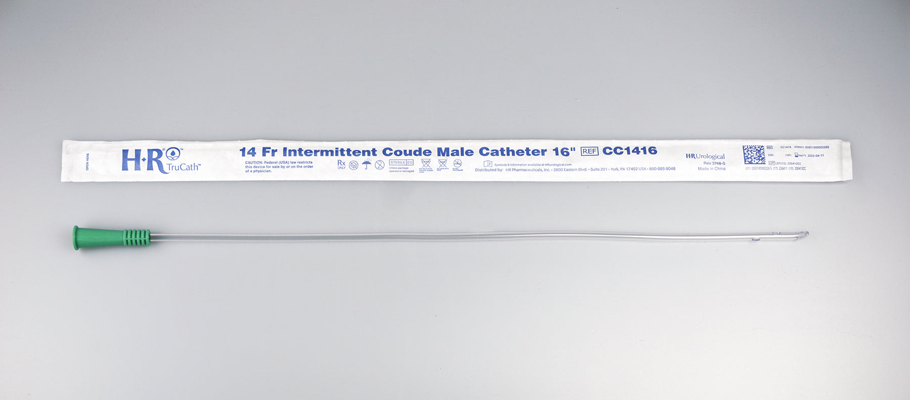 BX/30 - TruCath Intermittent Coude Catheter, 14FR, 16"  - Best Buy Medical Supplies