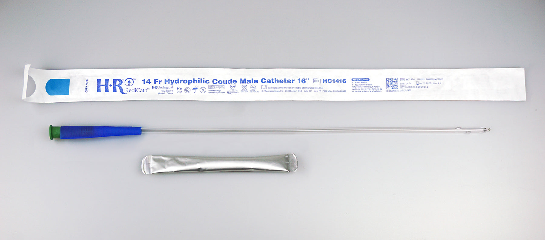 BX/30 - TruCath Hydrophilic Catheter with water bag and touch free sleeve, 14FR, 16"  - Best Buy Medical Supplies
