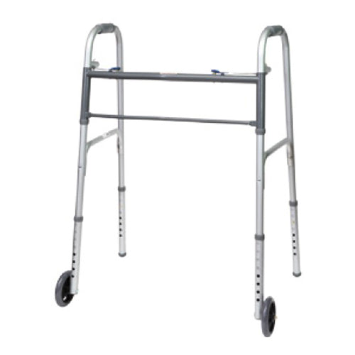 PMIWKABW2B EA/1 - PMI ProBasics&reg; Bariatric Two-Button Patient Walker, with Wheels, 500 lb Capacity