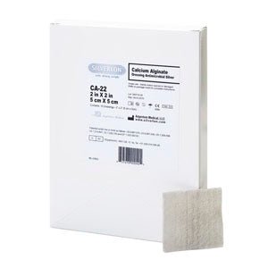 BX/10 - Argentum Silverlon&reg; Antimicrobial Silver Calcium Alginate Dressing 2" x 2" Square, Sterile, Nonwoven - Best Buy Medical Supplies
