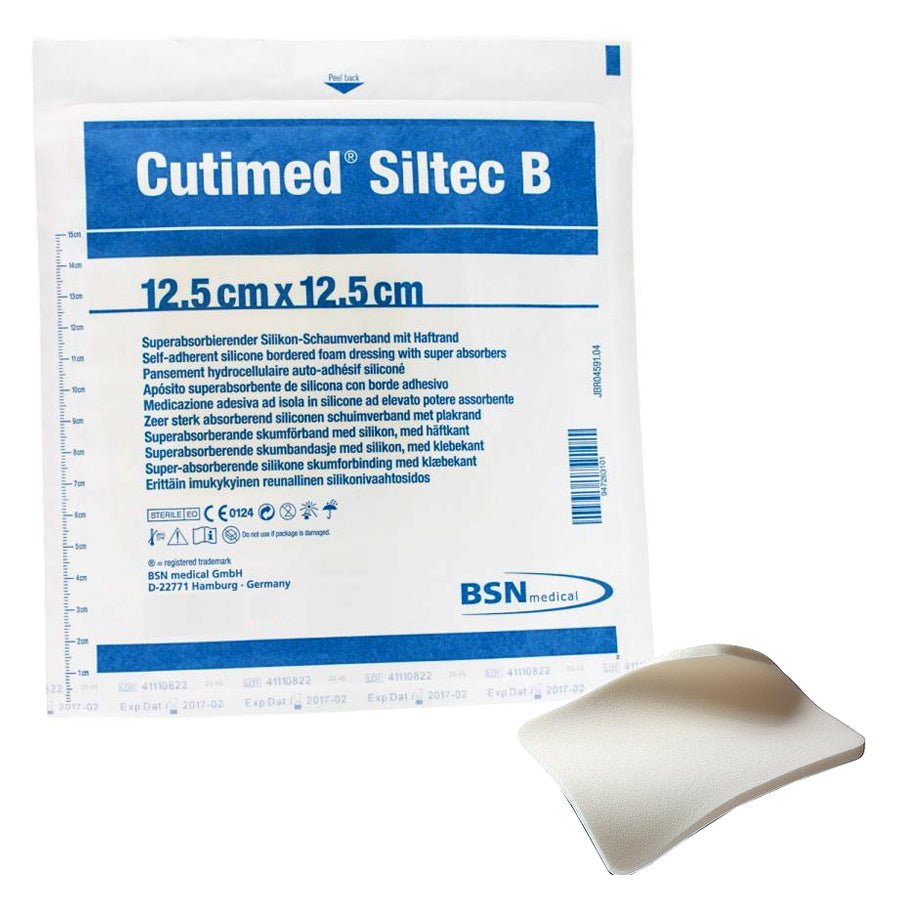 BX/10 - BSN Jobst&reg; Cutimed&reg; Siltec&reg; B Silicone Wound Dressing, Square, 5" x 5" - Best Buy Medical Supplies