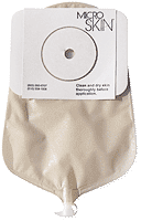 BX/10 - Cymed One-piece Urostomy Pouch with Cut-to-fit MicroSkin&reg; Barrier and 6mm Thick MicroDerm&trade; Plus Washer 1-1/2" Stoma Opening, 9" L, Clear, Odor-proof Film, Comfort Backing, Latex-free - Best Buy Medical Supplies