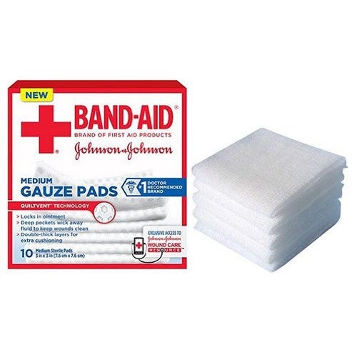 BX/10 - J & J Band-Aid First Aid Gauze Pads 3" x 3" 10 CT - Best Buy Medical Supplies