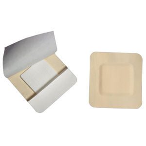 BX/10 - Kendall Border Foam Gentle Adhesion Dressing 3-1/2" x 3-1/2" with 2" x 2" Pad - Best Buy Medical Supplies