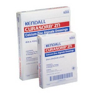 BX/10 - Kendall Curasorb&trade; Zinc Calcium Alginate Dressing, 2" x 2" - Best Buy Medical Supplies