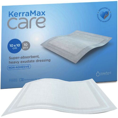 BX/10 - KerraMax Care® Super Absorbent Dressing, 4" x 4" - Best Buy Medical Supplies