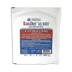 BX/10 - Medline Industries RadiaDres&trade; Gel Sheet Wound Dressing 4" x 4" Size Square Shape, Sterile, Polymer Sheet - Best Buy Medical Supplies