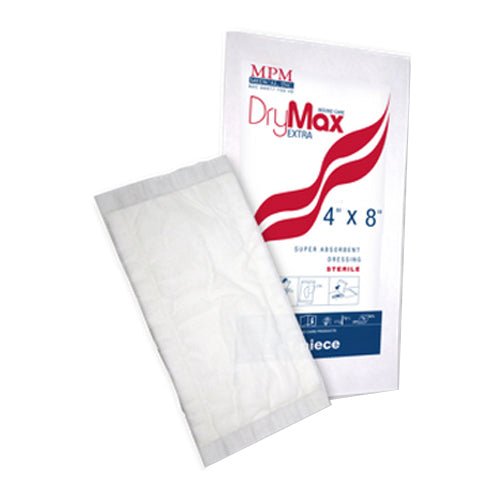 BX/10 - MPM Medical DryMax Extra Super Absorbent Dressing, 4" x 8" - Best Buy Medical Supplies