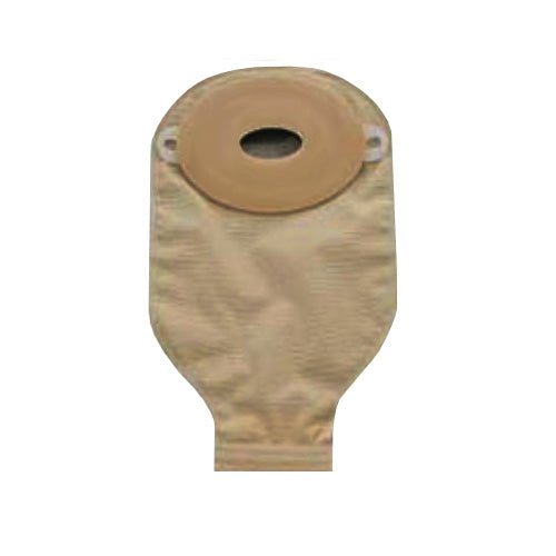 BX/10 - Nu-Hope Drainable Pouch, 1-1/2" x 2-3/4" Stoma, Pre-Cut, Convex, Round, Post-Operative, with Barrier, Oval D, Adult - Best Buy Medical Supplies