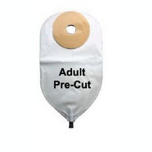 BX/10 - Nu-Hope Laboratories Inc Nu-Flex&trade; One-piece Post-Op Pre-cut Adult Urinary Pouch with Cap 1-1/2" Opening Round, 11" L x 5-3/4" W, 3" Adhesive Foam Pad, 24Oz, Lightweight - Best Buy Medical Supplies