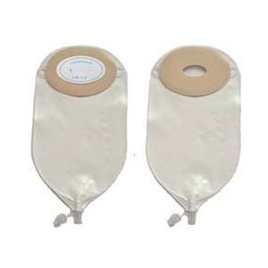 BX/10 - Nu-Hope Nu-Flex&trade; Drainable Pouch, 3/4" x 1-1/2" Stoma, Nu-Barrier Extended-Wear Barrier, Pre-Cut, Post-Operative, Deep Convex, Flutter Valve, Oval A, Adult, 24 oz - Best Buy Medical Supplies