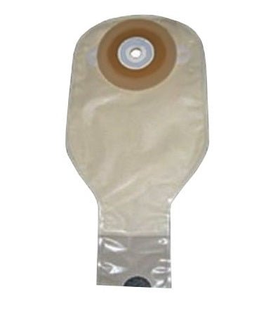 BX/10 - Nu-Hope Nu-Flex&trade; Drainable Pouch, Oval E, Convex, Cut-To-Fit 1-3/4" x 3-1/4" with 1/2" Starter Hole - Best Buy Medical Supplies