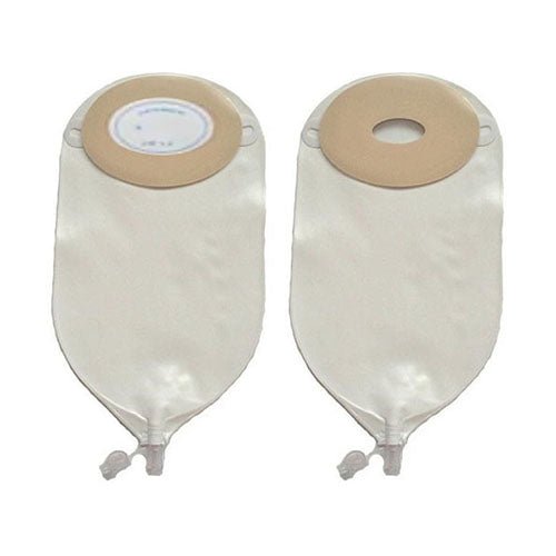BX/10 - Nu-Hope Nu-Flex&trade; Special Urinary Pouch, Oval, Convex, with Flutter Valve, 5/8" x 1-1/8" Stoma - Best Buy Medical Supplies