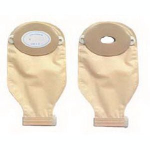 BX/10 - Nu-Hope One-Piece Post-Op Pre-Cut Adult Drainable Pouch with Nu-Comfort&trade; Barrier and Closure Clamp 3/4" x 1-1/2" Inside Cutting Area Oval, 3-1/4" x 4-5/8" OD, 11" L x 5-3/4" W, 24 oz, Standard - Best Buy Medical Supplies