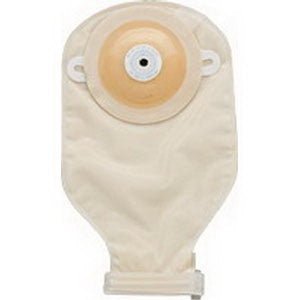 BX/10 - Nu-Hope One-Piece Post-Op Pre-Cut Adult Drainable Pouch with Nu-Comfort&trade; Barrier and Closure Clamp 7/8" Opening Round, 11" L x 5-3/4" W - Best Buy Medical Supplies
