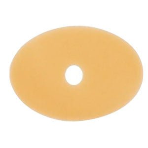 BX/10 - Nu-Hope Ostomy Skin Barrier Oval Disc with 1/2" Starter Hole Large - Best Buy Medical Supplies