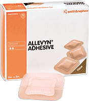 BX/10 - Smith & Nephew Allevyn&trade; Adhesive Hydrocellular Dressing 3" x 3" with 2" x 2" Pad - Best Buy Medical Supplies