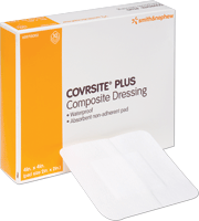 BX/10 - Smith & Nephew Covrsite&reg; Plus Waterproof Composite Dressing, 6" x 6" - Best Buy Medical Supplies