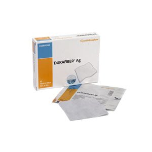 BX/10 - Smith & Nephew Durafiber&reg; Ag Gelling Fiber Dressing 2" x 2" - Best Buy Medical Supplies