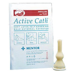 BX/100 - Active Cath Latex Self-Adhering Male External Catheter with Watertight Adhesive Seal, 28 mm - Best Buy Medical Supplies