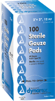 BX/100 - Dynarex Self-Adhering Gauze Pad,12 Ply, Sterile, 2" x 2" - Best Buy Medical Supplies