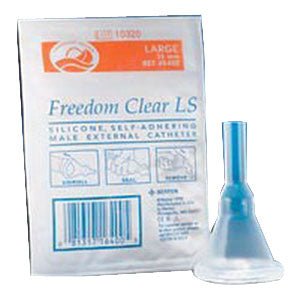 BX/100 - Freedom Clear Long Seal Self-Adhering Male External Catheter, 28 mm - Best Buy Medical Supplies