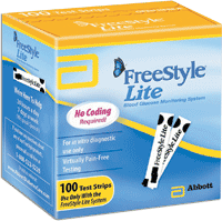 BX/100 - Freestyle Lite Blood Glucose Test Strip (100 count) - Best Buy Medical Supplies