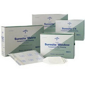 BX/100 - Medline Suresite&reg; Transparent Window Film Dressing, Latex Free, Waterproof, Adhesive 2-3/8" x 2-3/4" - Best Buy Medical Supplies