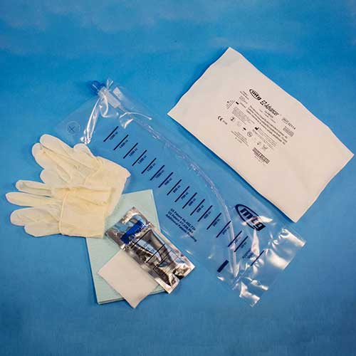 BX/100 - MTG EZ-Advancer&trade; Closed System Firm Intermittent Catheter Kit with 14Fr 16" Catheter and BZK Wipe, Sterile, Latex-free - Best Buy Medical Supplies