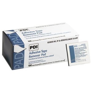 BX/100 - PDI Adhesive Tape Remover Pad, 1-1/4" x 2-3/5" - Best Buy Medical Supplies