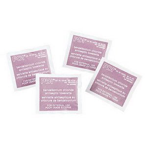 BX/100 - PDI&reg; HYGEA&reg; Obstetrical Towelettes 7-7/8" x 5", Saturated with Benzalkonium Chloride 0.40%, Alcohol 5%, Chlorothymol - Best Buy Medical Supplies