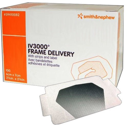 BX/100 - Smith & Nephew OpSite&reg; IV Window Dressing, Highly Permeable Film, Peripheral 2-3/8" x 2-3/4" - Best Buy Medical Supplies