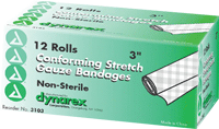 BX/12 - Dynarex Self-adhering Stretch Gauze Bandage 3", Non-sterile - Best Buy Medical Supplies