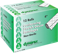 BX/12 - Dynarex Self-adhering Stretch Gauze Bandage 4", Non-sterile - Best Buy Medical Supplies