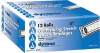 BX/12 - Dynarex Stretch Guaze Bandage 4" x 4 yds, Sterile - Best Buy Medical Supplies