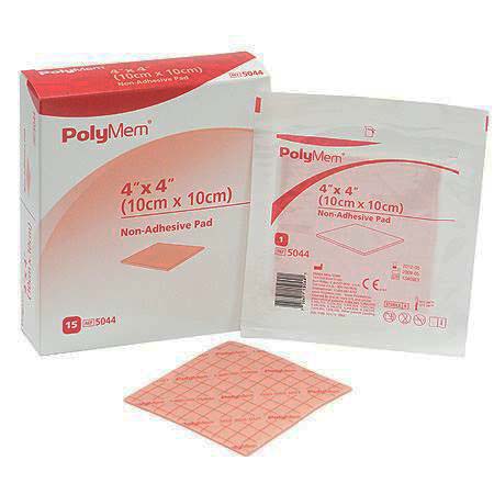 BX/15 - Ferris PolyMem&reg; Non-Adhesive QuadraFoam&reg; Pad Dressing 6-1/2" x 7-1/2" - Best Buy Medical Supplies