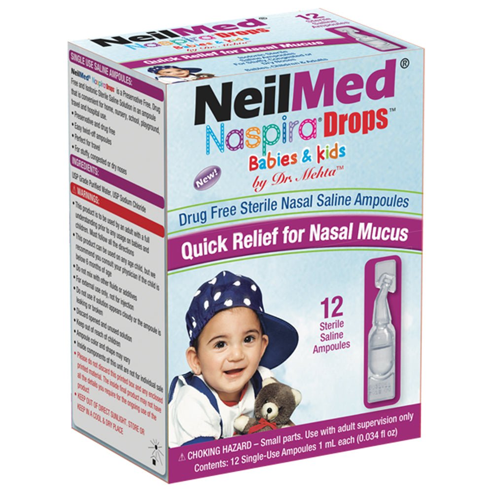 BX/15 - NeilMed&reg; NasaDrops&reg; Mini Saline on the Go&reg; Nasal Saline Solution - Best Buy Medical Supplies