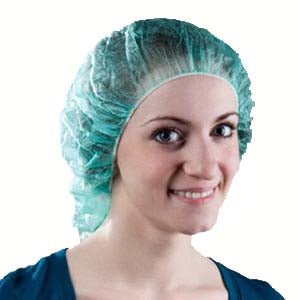 BX/150 - Molnlycke Bouffant Cap, Large, Blue, Annie - Best Buy Medical Supplies