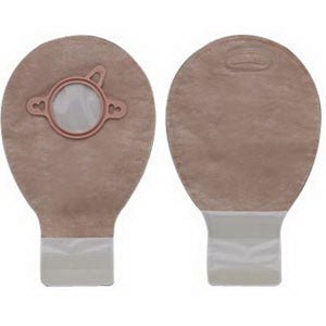 BX/20 - Hollister New Image&reg; Two-Piece Drainable Mini Pouch, 2-1/4" Flange, Filter, 7" L, Integrated Closure, Beige - Best Buy Medical Supplies