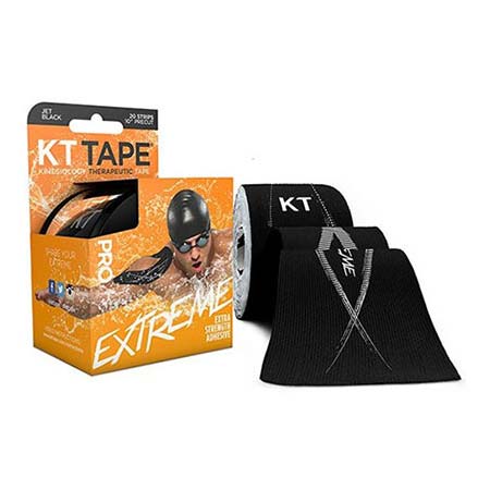 BX/20 - KT Pro Extreme&trade; Elastic Sports Tape, Extra Strength Adhesive, 4" x 4" Black - Best Buy Medical Supplies