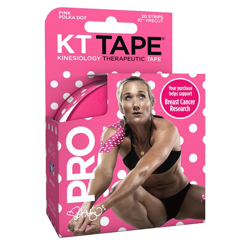 BX/20 - KT Tape® Breast Cancer Awareness Pink Polka Dot Synthetic Kinesiology Tape, 2" x 10" - Best Buy Medical Supplies