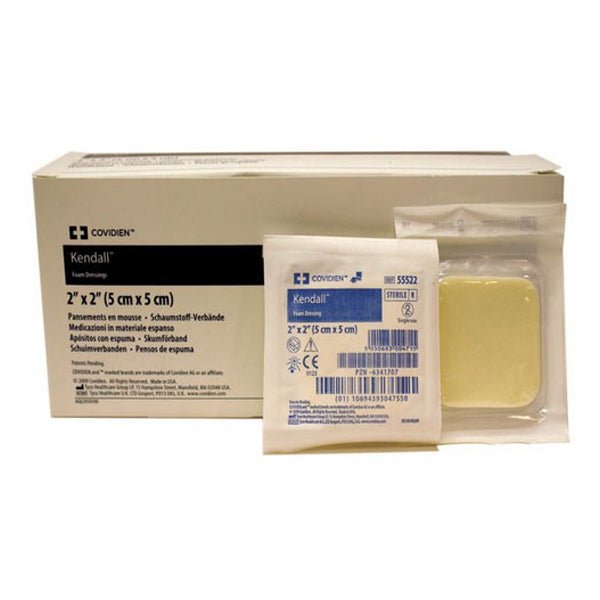BX/25 - Cardinal Health&trade; AMD&trade; Antimicrobial Polyurethane Foam Wound Dressing, 2" x 2" - Best Buy Medical Supplies