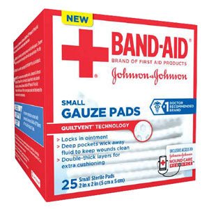 BX/25 - Johnson & Johnson Band-Aid&reg; First Aid Gauze Pads Small - Best Buy Medical Supplies