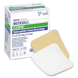 BX/25 - Kendall Copa&trade; Ultra-Soft Hydrophilic Foam Dressing, Latex-Free, 2" x 2" - Best Buy Medical Supplies