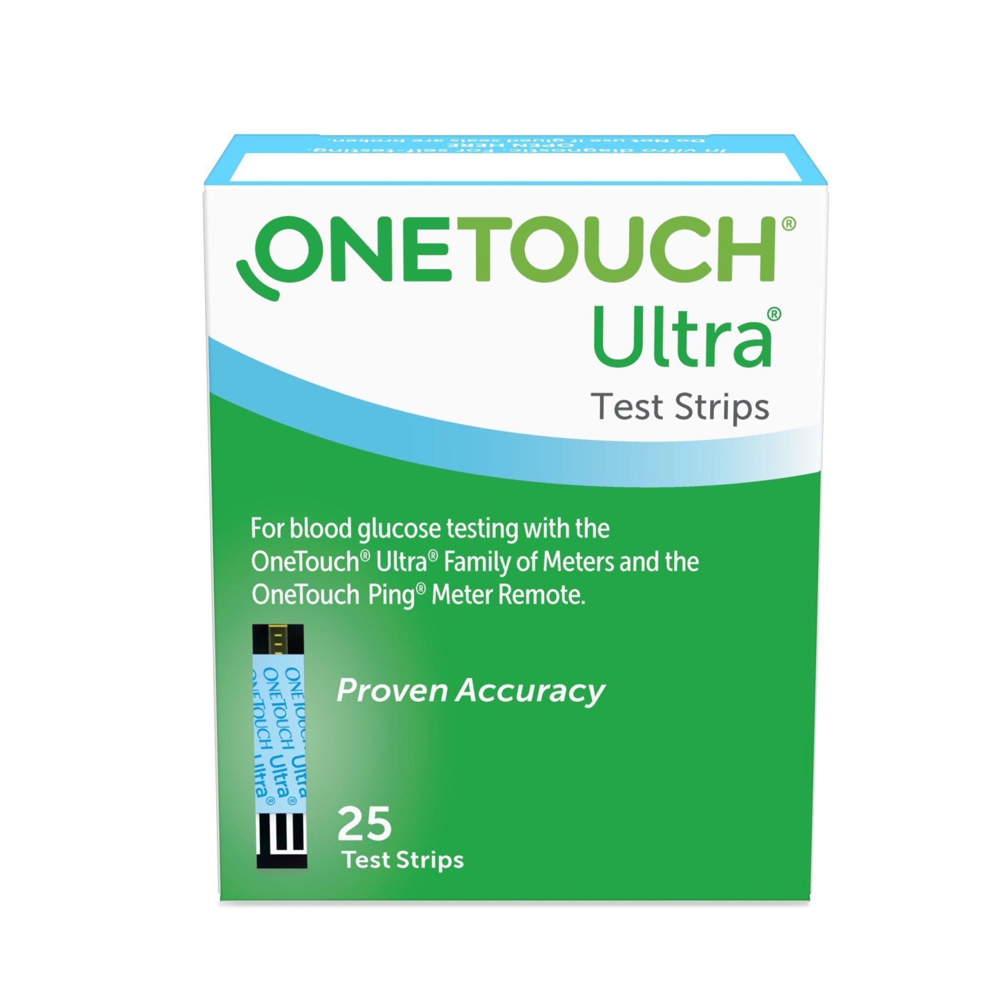 BX/25 - OneTouch Ultra Blue Blood Glucose Test Strip (25 count) - Best Buy Medical Supplies