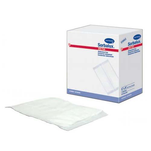 BX/25 - Sorbalux&reg; ABD Abdominal Pad, Sterile, 5" x 9" - Best Buy Medical Supplies