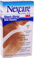 BX/30 - 3M Nexcare&trade; Steri-Strip&trade; Skin Closure Strips, Hypoallergenic, Breathable 6-1/3mm x 101mm - Best Buy Medical Supplies