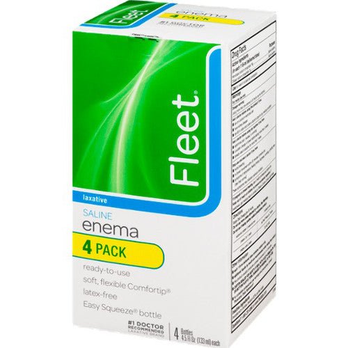BX/4 - CB Fleet Ready-to-Use Enema Laxative Saline, 4-1/2 oz - Best Buy Medical Supplies